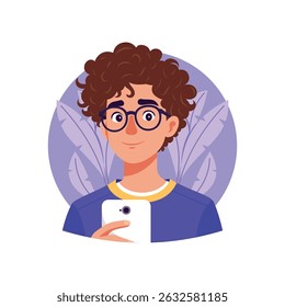 Selfie  Vector Illustration.  EPS 10 File