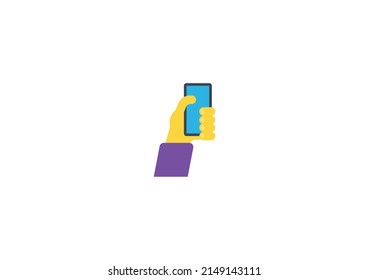 Emoticon aislado de vectores selfie. Icono de selfie