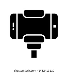 Selfie vector, Summer party related solid style icon