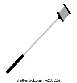 Selfiestick isolated on white background, Vector illustration