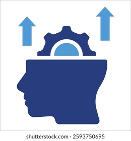 Self-Improvement Icon Element For Design