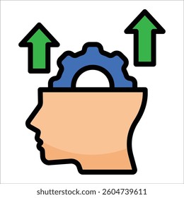 Self-Improvement Icon Element For Design