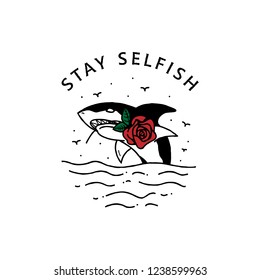 Selfish shark roses