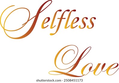 Selfless Love T-Shirt Kreatives Design mit Sonderangebot