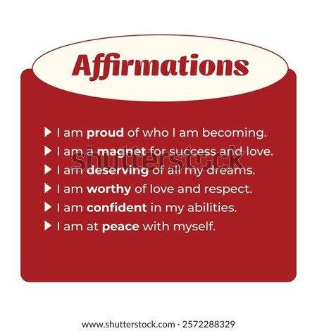 Self-Love and Success Affirmation Vector Templates. Embrace the Law of Attraction with stylish Home Decor. Wall Art Manifestation Affirmations Banner Design.