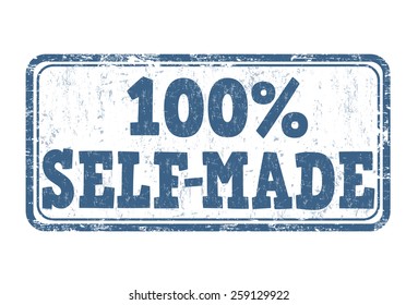 Selfmade grunge rubber stamp on white background, vector illustration