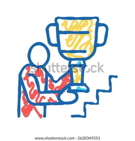 self-realization people value doodle icon sketch vector. self-realization people value sign. isolated symbol illustration