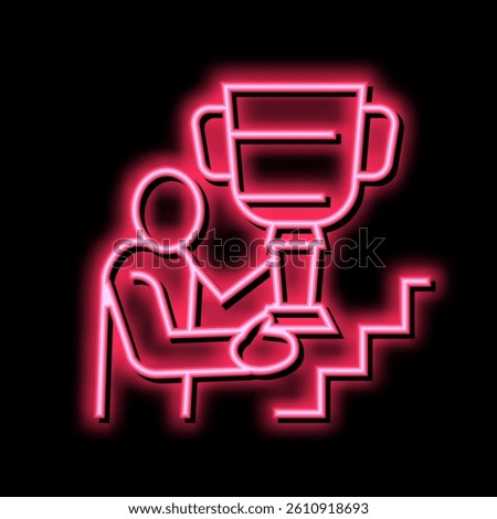 self-realization people value neon light sign vector. self-realization people value illustration