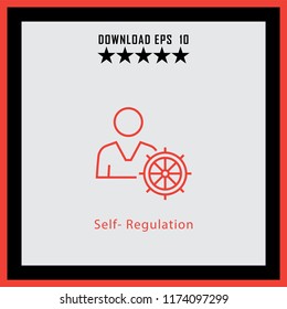 Self-Regulation  line icon