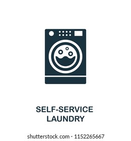 Self-Service Laundry creative icon. Simple element illustration. Self-Service Laundry concept symbol design from cleaning collection. Can be used for mobile and web design, apps, software, print.