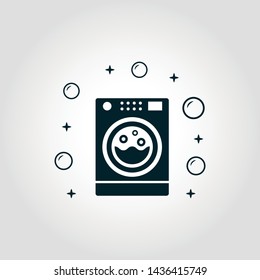 Self-Service Laundry icon. Monochrome style design from cleaning icons collection. Symbol of self-service laundry isolated icon