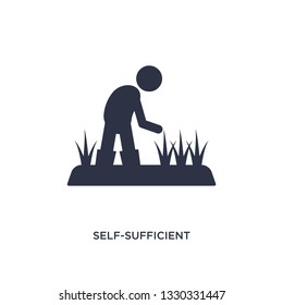 self-sufficient icon. Simple element illustration from agriculture farming and gardening concept. self-sufficient editable symbol design on white background. Can be use for web and mobile.