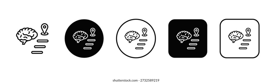 Self-Talk Icon White And Black Background Style