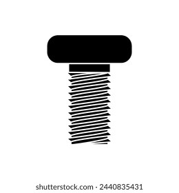 Self-tapping screw icon vector. Screw illustration sign. Bolt symbol or logo.