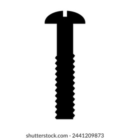 Self-tapping screw icon vector. Screw illustration sign. Bolt symbol or logo.