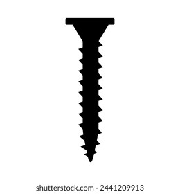 Self-tapping screw icon vector. Screw illustration sign. Bolt symbol or logo.