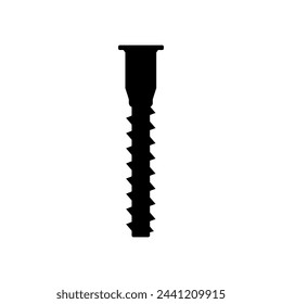 Self-tapping screw icon vector. Screw illustration sign. Bolt symbol or logo.