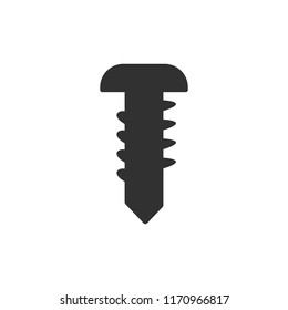 self-tapping screw. monochrome icon