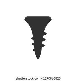 self-tapping screw. monochrome icon