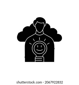 Self-understanding сolor line icon. Life for yourself. Abandonment of other people's goals. Pictogram for web page, mobile app, promo. UI UX GUI design element. Editable stroke.