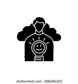 Self-understanding сolor line icon. Life for yourself. Abandonment of other people's goals. Pictogram for web page, mobile app, promo. UI UX GUI design element. Editable stroke.