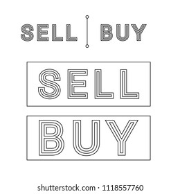 Sell and buy vector illustration