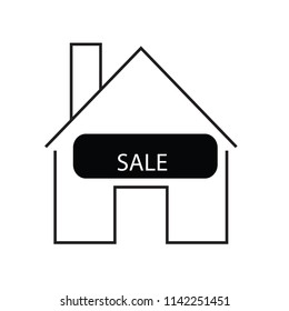 Sell the house  vector illustration