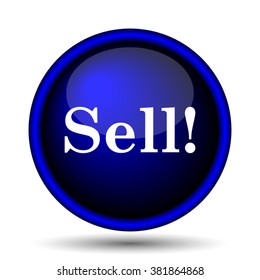 Sell icon. Internet button on white background. EPS10 vector