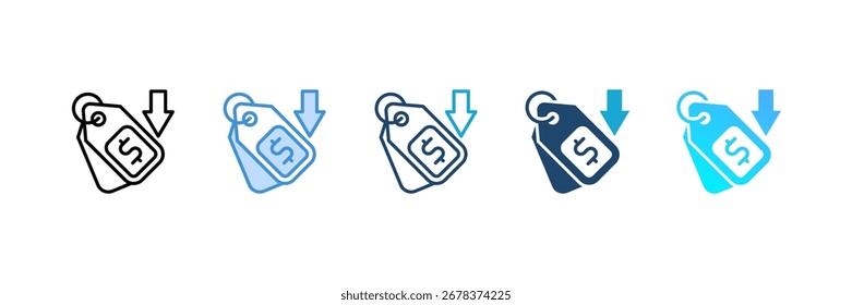 Sell icon set multiple style collection