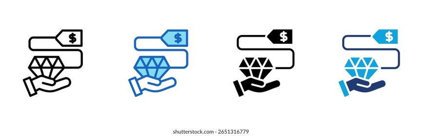Sell Item icon Multi Style Vector Illustration