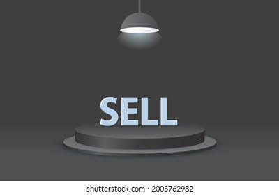 Sell offer 3d background template