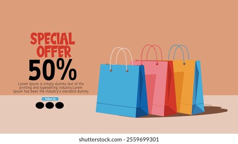 sell post banner, card, offer poster