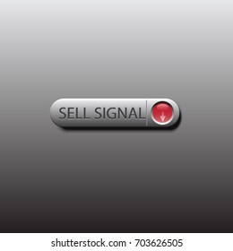 Sell signal button , forex signal ,robot trading signal 