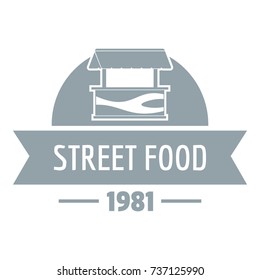 Sell street food logo. Simple illustration of sell street food vector logo for web