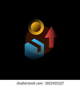 Sell. Vector icon in gradient style