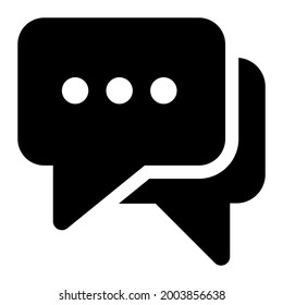 Seller chat solid icon from the online shop icon set section, suitable for online products buying and selling business