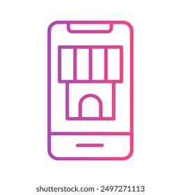 Seller gradient icon. retail, commerce, and business symbol. perfect for interfaces, websites, UI and mobile apps.