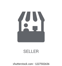 Seller icon. Trendy Seller logo concept on white background from e-commerce and payment collection. Suitable for use on web apps, mobile apps and print media.
