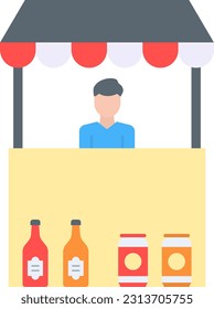Seller icon vector image. Suitable for mobile application web application and print media.
