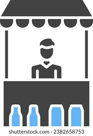 Seller icon vector image. Suitable for mobile application web application and print media.