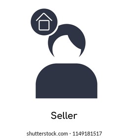 Seller icon vector isolated on white background for your web and mobile app design, Seller logo concept