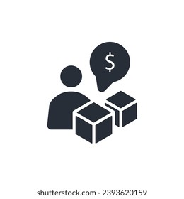 seller icon. vector.Editable stroke.linear style sign for use web design,logo.Symbol illustration.