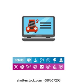 Selling cars website icon