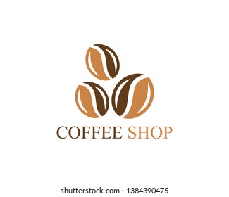 Selling Coffee Beans Logo Symbol Stock Vector (Royalty Free) 1384390508