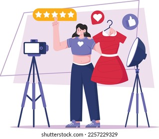 Selling Content On Social Media Illustration