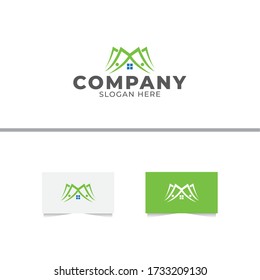 Selling Home or Credit Home Logo Design Template
