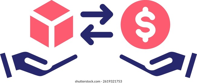 Selling Icon Fill Vector Illustration