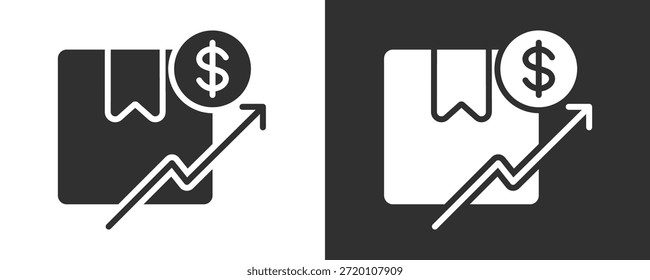Colección De Vector Del Conjunto Del Icono De La Venta Aislada En Blanco Y Negro