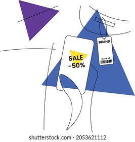 Selling online and in stores by smartphone.