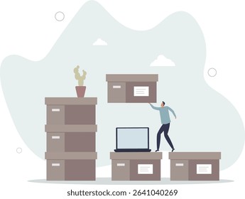 Selling product online, e-commerce or internet shopping, small business or entrepreneurship concept. character life .